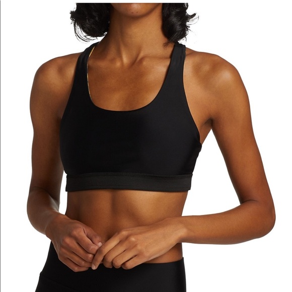 NWT Terez REVERSIBLE leopard Print Sports Bra, S+M - Picture 5 of 10